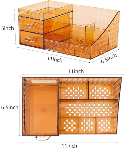 Clear Makeup Organizer for Vanity, Desk Makeup Caddy - Image 6