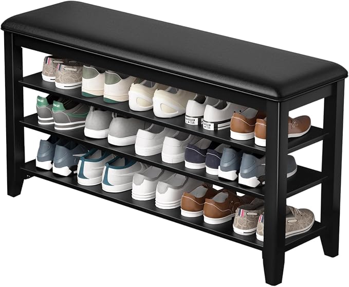 Taitiy Shoe Rack Bench Entryway Storage, Shoe Organizer Bench by Taitiy