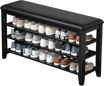 Taitiy Shoe Rack Bench Entryway Storage, Shoe Organizer Bench by Taitiy