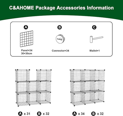 C&AHOME Wire Cube Storage, 9 - Image 7