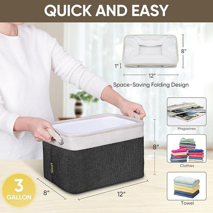 BALEINE 4 Pack Fabric Storage Bins - Image 7