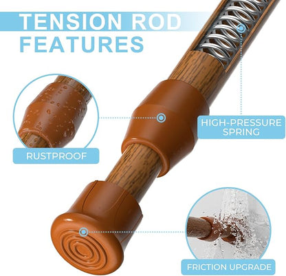 AIZESI Spring Tension Curtain Rod Short Tension Rod - Image 3