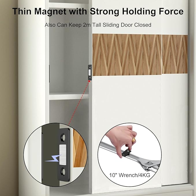 Cabinet Magnetic Catch Jiayi 10 Pack Ultra Thin Cabinet Door Magnets Stick on - Image 3