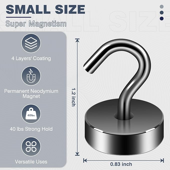 Neosmuk Magnetic Hooks Steel Tube Design - Image 6