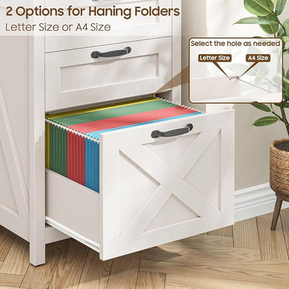 Farmhouse File Cabinet with 3 Drawers - Image 6