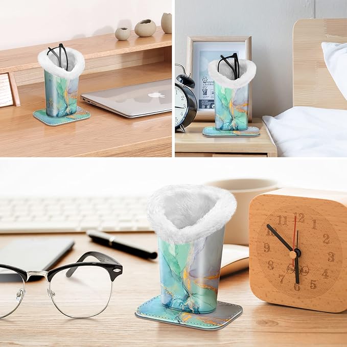 Fintie Plush Lined Eyeglasses Holder, Glasses Stand Case, Anti-scratch Glasses - Image 6
