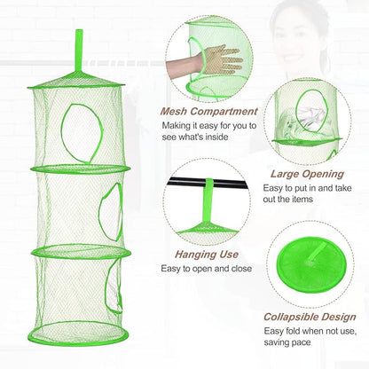 uxcell 2Pcs Mesh Hanging Storage Basket - Image 3