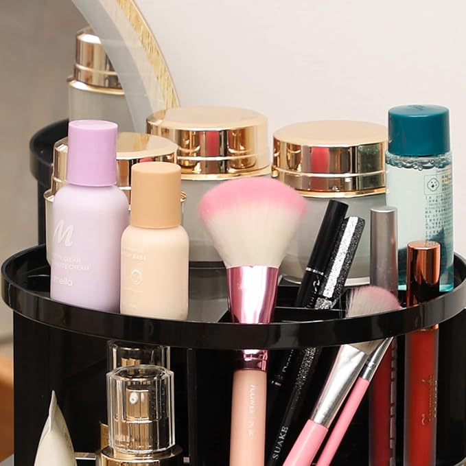 Cq acrylic Rotating Makeup Organizer - Image 3