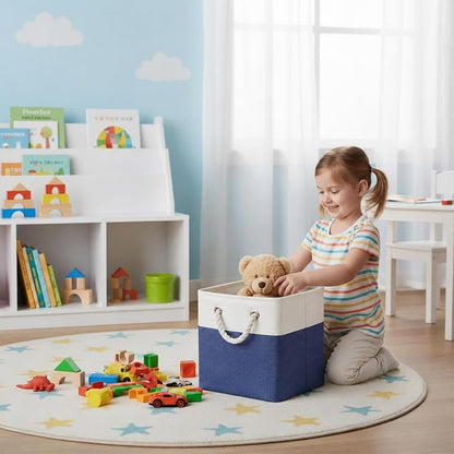 Cube Storage Bins, Collapsible Fabric Storage Cubes Bins, 11 Inch Cube Storage - Image 5