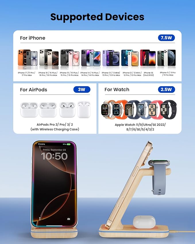 3 in 1 Wireless Charging, Wireless Charger Stand - Image 7