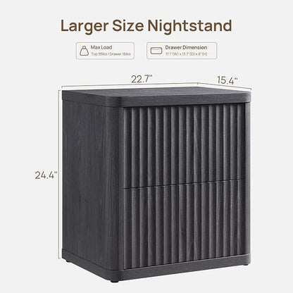 SICOTAS Night Stand Set of 2 Nightstands - Image 3