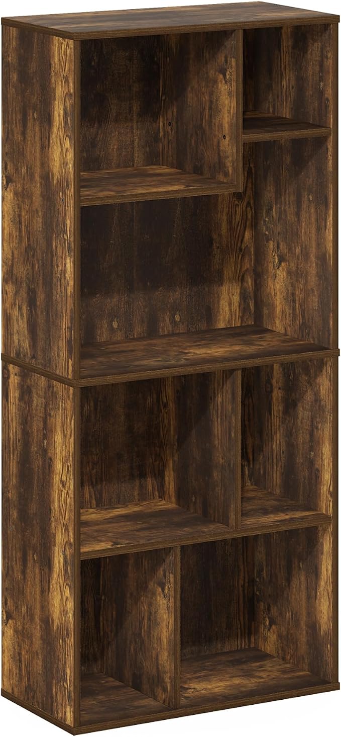 Furinno DALY Book Shelf, 7-Cube Bookshelf, Cube Storage Organizer Bookcase - Image 6