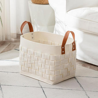 BOLDMONEKY Blankets Basket 16.5 " x13 " x13 ", Large Rectangular Laundry Hamper - Image 6