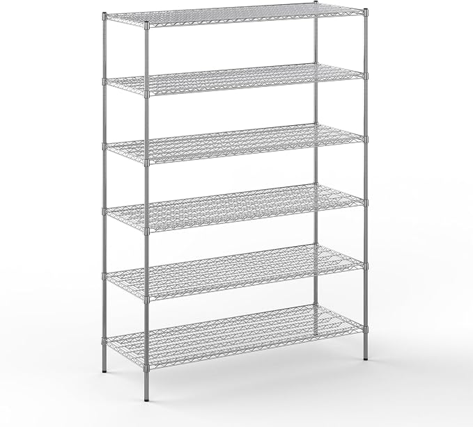 24" Deep x 60" Wide x 86" Height Wire Shelving Kit | 6-Tier | NSF Commercial by Regal+Altair