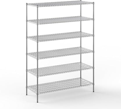 24" Deep x 60" Wide x 86" Height Wire Shelving Kit | 6-Tier | NSF Commercial by Regal+Altair