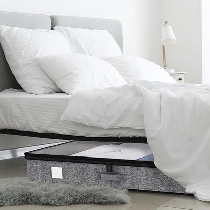 Fixwal 2 Pack Under Bed Storage Containers, Below 4.5 Inches Low Profile - Image 6