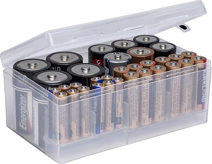 Dial Industries Battery Storage Organizer Case, 12 AAA, 12 AA, 6 C, 4 D by DialIndustries