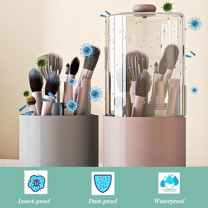 Makeup Brush Holder with Dustproof Cover - Image 5