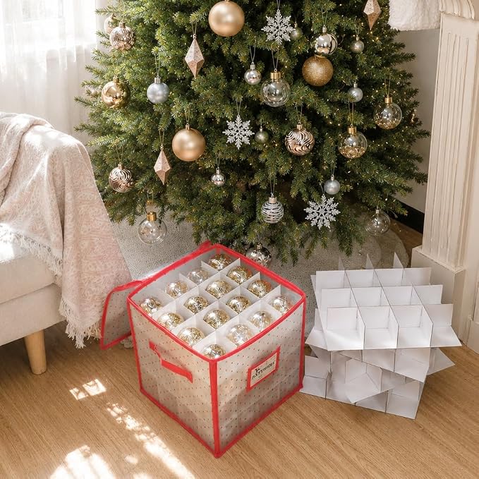 Sattiyrch Plastic Christmas Ornament Storage Box - Image 8