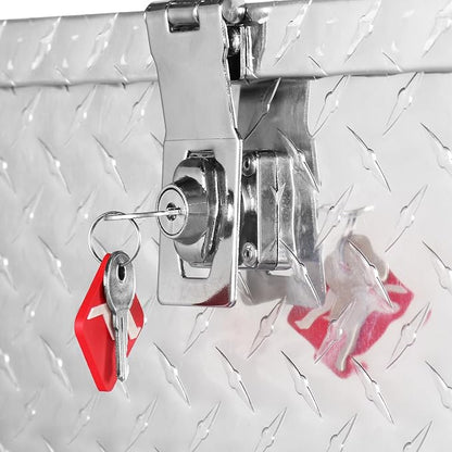 FORWODE 20 Inch Aluminum Truck Tool Box Lockable Truck Bed Tool Box Waterproof - Image 5