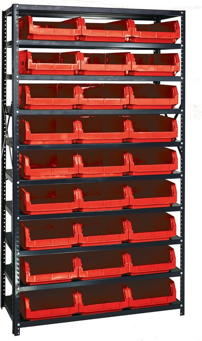 Quantum Storage Systems MSU-531RD Solid Heavy Duty 10 Shelves 27 MAGNUM Red by QuantumStorageSystems