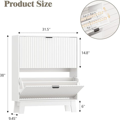 HUANLEGO Shoe Cabinet Storage for Entryway - Image 2