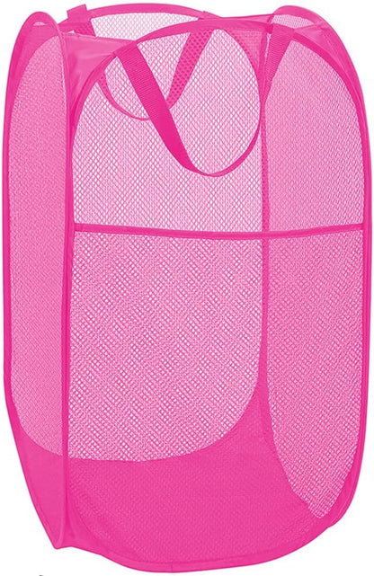 Deluxe Strong Mesh Pop up Laundry Hamper Basket by BATTOO