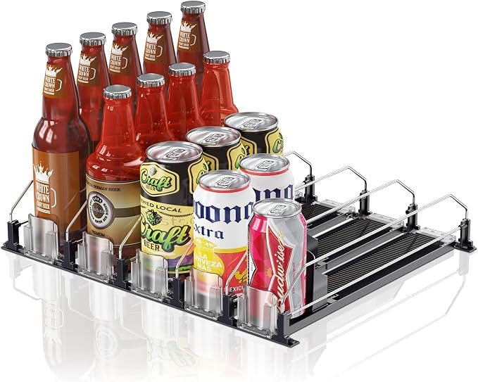 Drink Organizer for Fridge, 12oz 16oz 20oz by LOVEFORBETTERLIFE