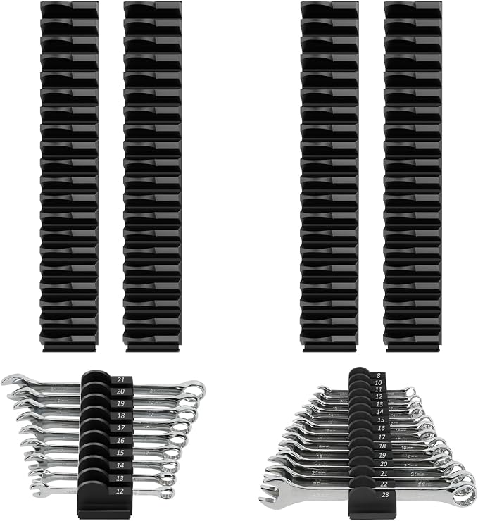 80 pcs MAGNETIC Modular Wrench Organizers by DEHOYI