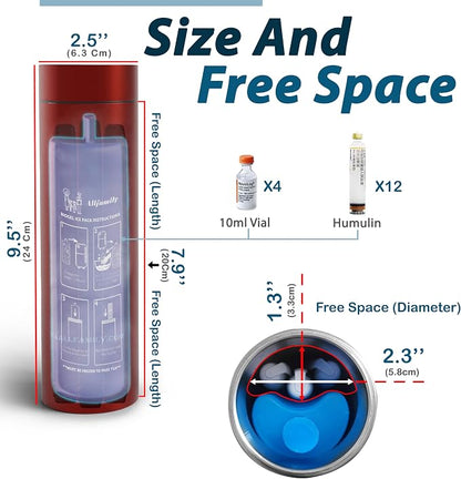 4ALLFAMILY Nomad Insulin Travel Case Cooler – 48H Non-Electric Insulin Cooler - Image 4