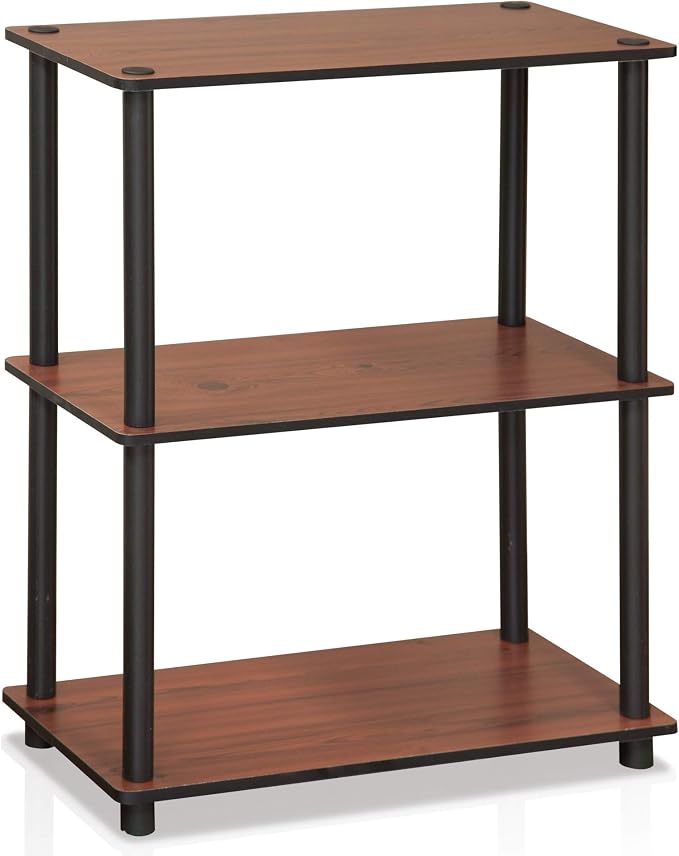 Furinno TURN-N-TUBE Storage Shelves, 3-Tier Book Shelf, Corner Shelf, Toolless - Image 8