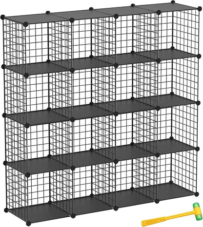 TUMUCUTE Wire Cube Storage Organizer, Metal Storage Shelves Bookshelf, by Worththetrustofeverycusto