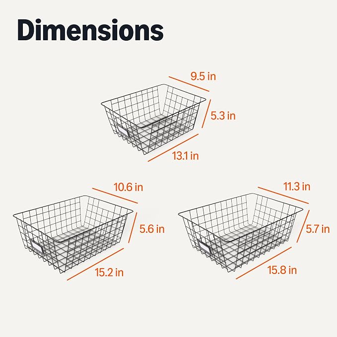 Amazon Basics Wire Storage Baskets - Image 5