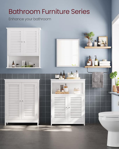 VASAGLE Bathroom Floor Cabinet, Bathroom Storage Cabinet, Freestanding - Image 2