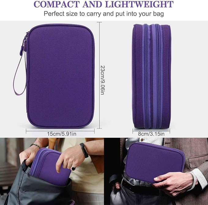 FYY Electronic Organizer, Large Travel Cable Organizer Bag Pouch Electronic - Image 2