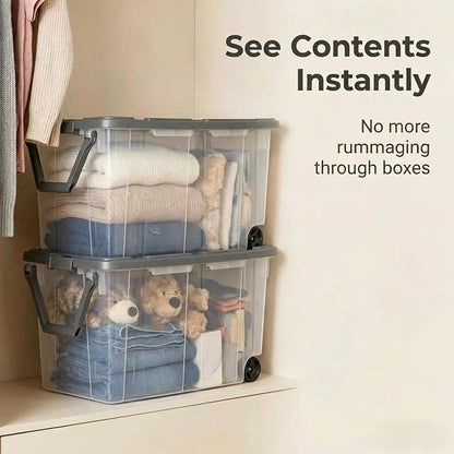 （2-Pack） 160QT Wheeled Storage Boxes - Image 7