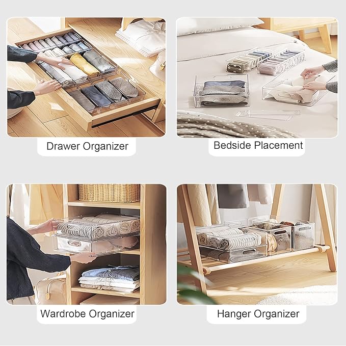 Abiudeng Refrigerator Organizer Bins, Refrigerator Storage Bins Drawers - Image 5