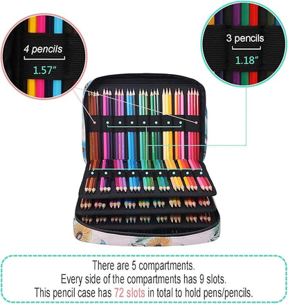 JAKAGO 220 Slots Colored Pencil Case Large Capacity Pen Holder - Image 3