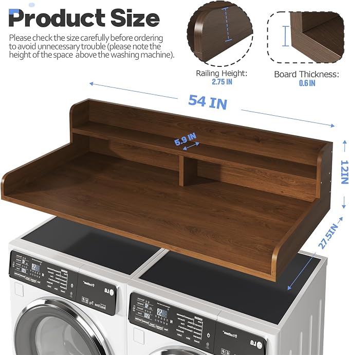2-Tier Washer and Dryer Countertop - Image 2