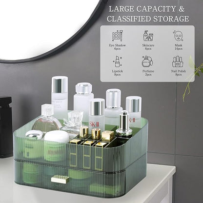 Makeup Organizer with Stackable Drawer, Large Capacity Vanity Organizer - Image 4