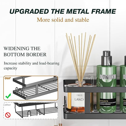 Youvip Adhesive Shower Caddy, Shower Shelves - Image 4
