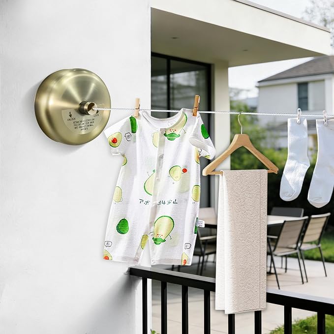 Retractable Clothesline, Stainless Steel Clothing Line Dryer - Image 6