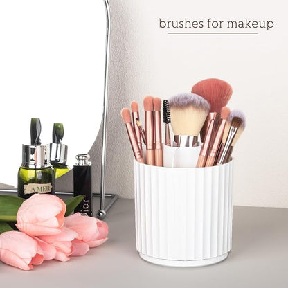 Anyoifax Makeup Brush Holder Organizer 360°Rotating Make Up Brushes Container - Image 2