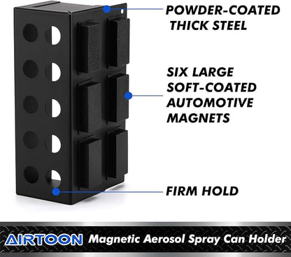 AIRTOON Magnetic Aerosol Spray Can Holder, Magnetic Bottle Holder - Image 3