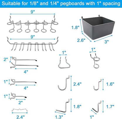FRIMOONY Pegboard Hooks Assortment - Image 3