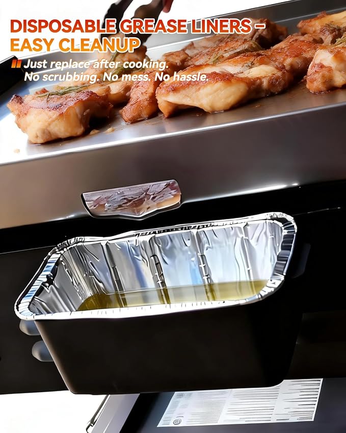 Griddle Accessories Set for Blackstone 17 22 28 36 Inch – 12 Aluminum Grease - Image 4