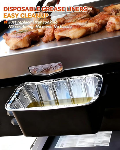Griddle Accessories Set for Blackstone 17 22 28 36 Inch – 12 Aluminum Grease - Image 4