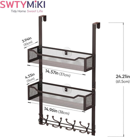 SWTYMIKI Over The Door Hooks Organizer - Image 7