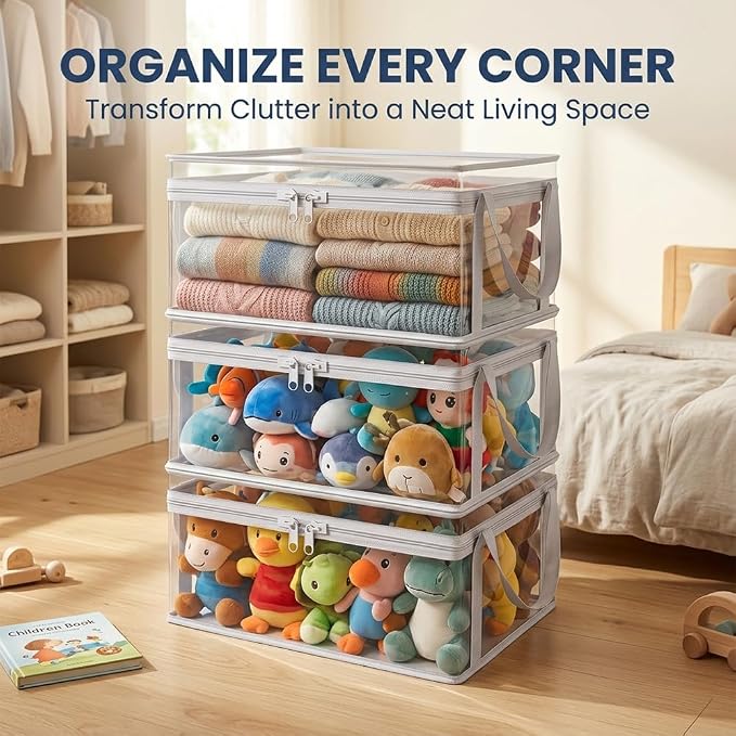 Large Clear Plastic Storage Box - Image 4