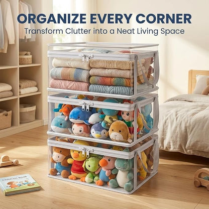 Large Clear Plastic Storage Box - Image 4